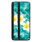 White And Yellow Plumeria In Water Print Refrigerator Handle Covers