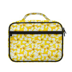White And Yellow Plumeria Pattern Print Briefcase Bible Bag
