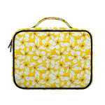 White And Yellow Plumeria Pattern Print Briefcase Bible Bag