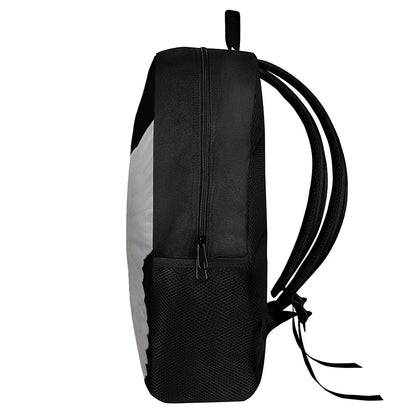 White Angel Wings Print 17 Inch Backpack
