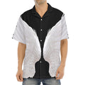 White Angel Wings Print Aloha Shirt