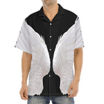 White Angel Wings Print Aloha Shirt
