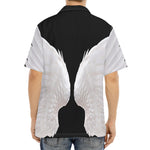 White Angel Wings Print Aloha Shirt