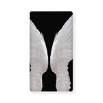 White Angel Wings Print Baby Crib Sheet