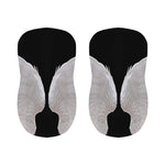 White Angel Wings Print Bar Stool Covers