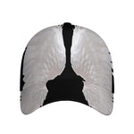 White Angel Wings Print Baseball Cap