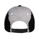 White Angel Wings Print Baseball Cap
