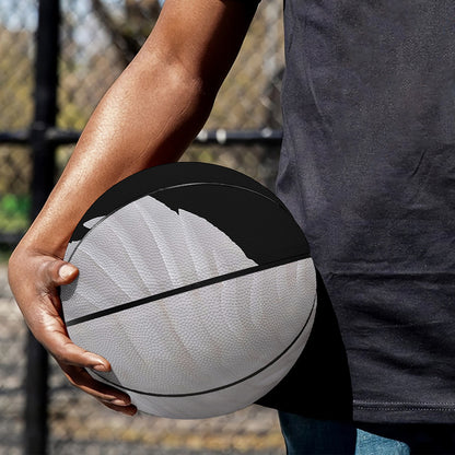 White Angel Wings Print Basketball