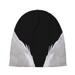 White Angel Wings Print Beanie