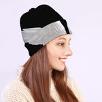 White Angel Wings Print Beanie
