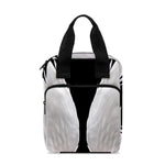 White Angel Wings Print Bible Tote Bag