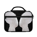 White Angel Wings Print Briefcase Bible Bag