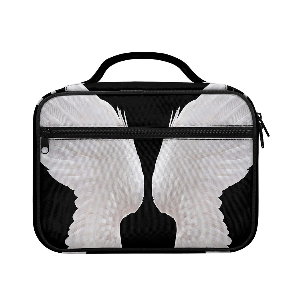 White Angel Wings Print Briefcase Bible Bag