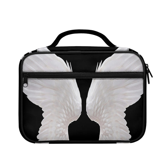 White Angel Wings Print Briefcase Bible Bag
