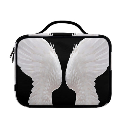 White Angel Wings Print Briefcase Bible Bag