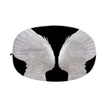 White Angel Wings Print Car Side Mirror Covers