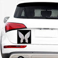 White Angel Wings Print Car Sticker