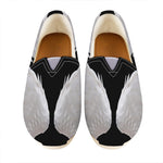 White Angel Wings Print Casual Shoes