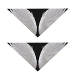 White Angel Wings Print Dog Bandana