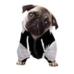 White Angel Wings Print Dog Zip Up Hoodie