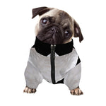 White Angel Wings Print Dog Zip Up Jacket