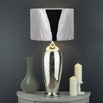 White Angel Wings Print Drum Lamp Shade