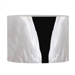 White Angel Wings Print Drum Lamp Shade