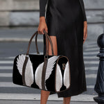 White Angel Wings Print Duffle Bag