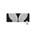 White Angel Wings Print Extended Mouse Pad