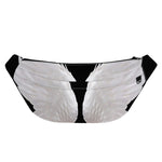 White Angel Wings Print Fanny Pack