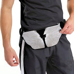 White Angel Wings Print Fanny Pack