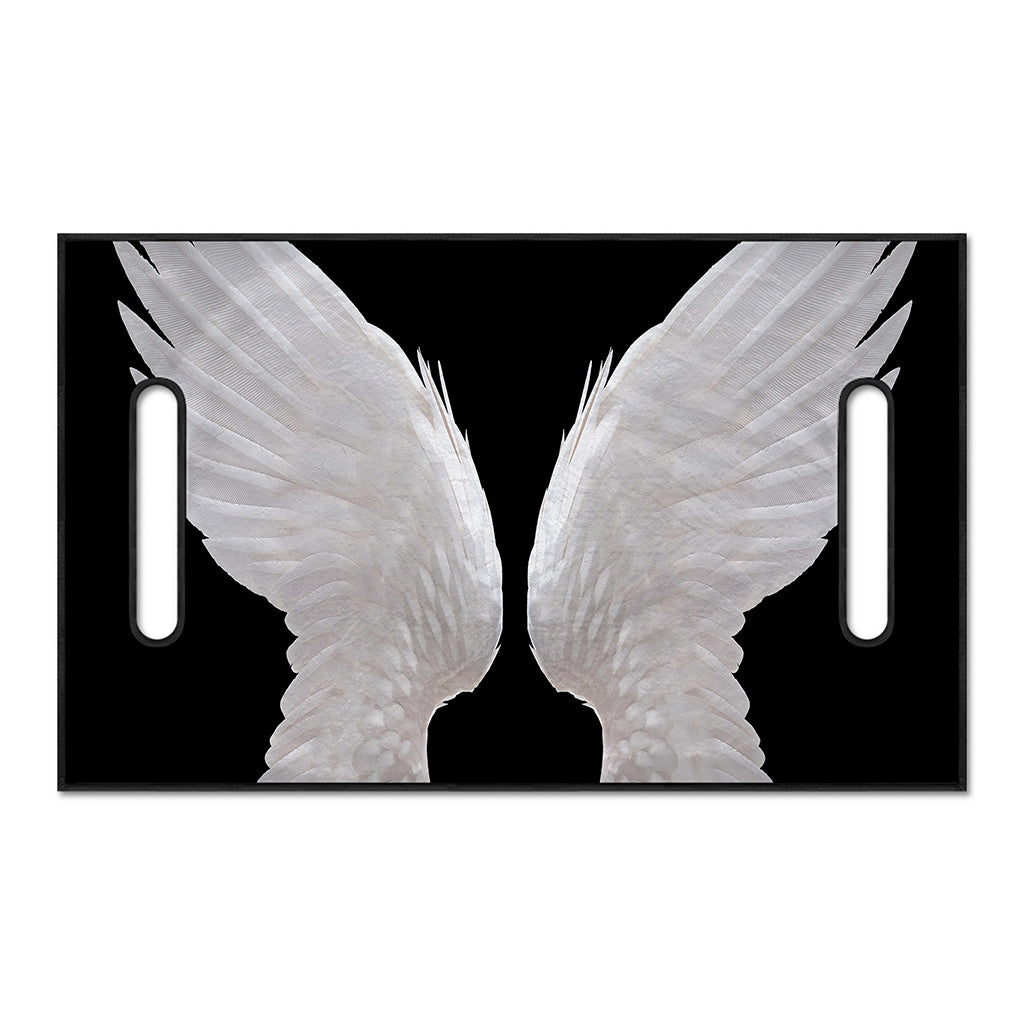 White Angel Wings Print Golf Cart Seat Cover