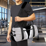 White Angel Wings Print Gym Bag