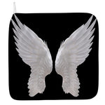 White Angel Wings Print Hand Towel