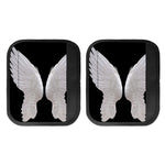 White Angel Wings Print Handle Covers