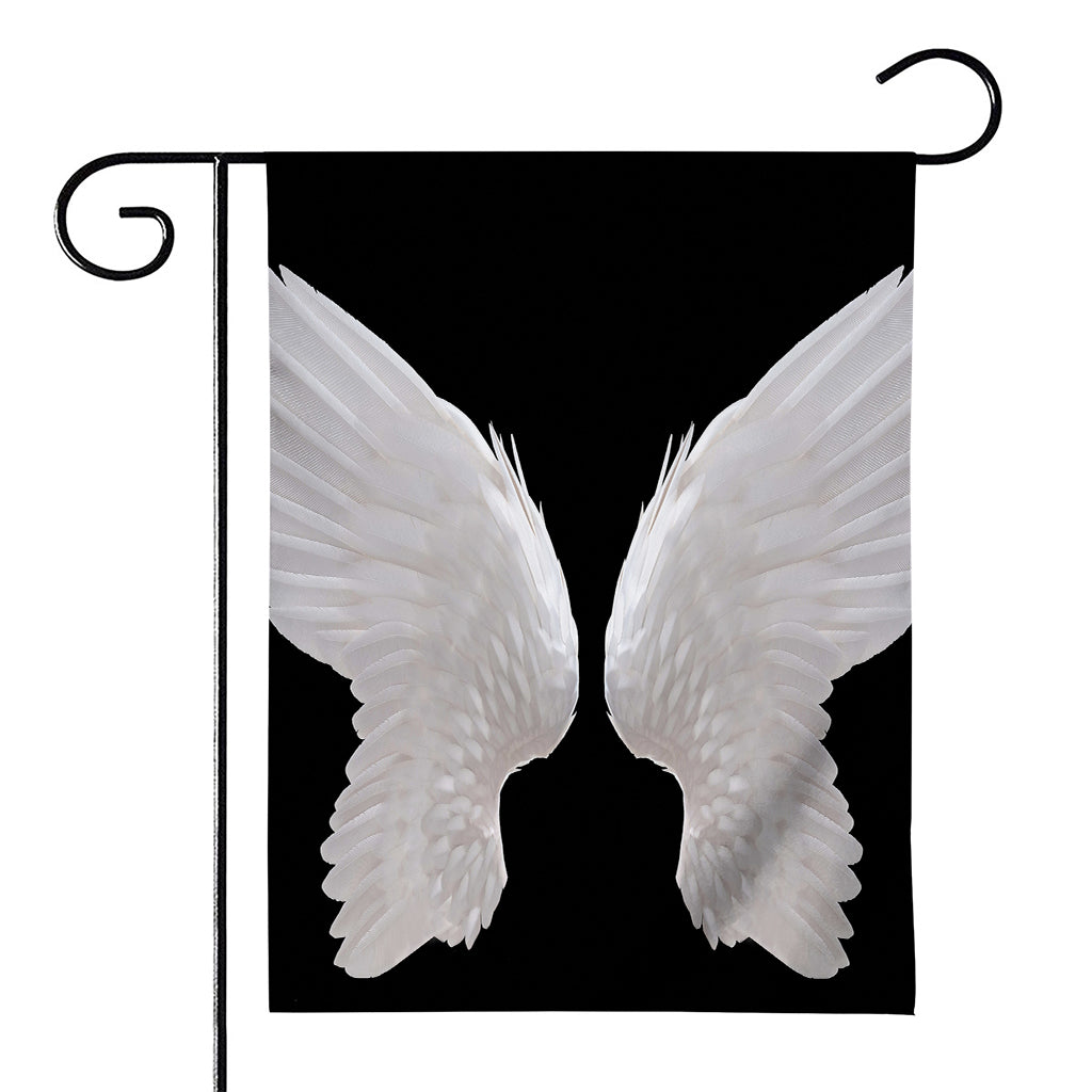 White Angel Wings Print House Flag