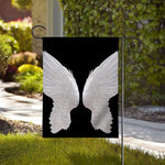 White Angel Wings Print House Flag