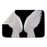 White Angel Wings Print Indoor Door Mat