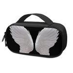 White Angel Wings Print Insulin Cooler Travel Case