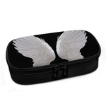 White Angel Wings Print Insulin Cooler Travel Case
