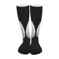 White Angel Wings Print Long Socks