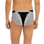 White Angel Wings Print Men's Briefs