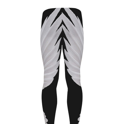 White Angel Wings Print Men's leggings
