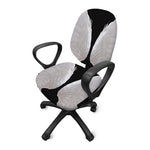 White Angel Wings Print Office Chair Cover