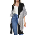 White Angel Wings Print Open Front Beach Cover Up