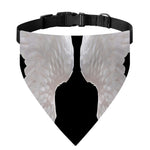 White Angel Wings Print Over The Collar Dog Bandana