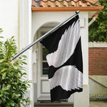 White Angel Wings Print Polyester Flag