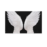 White Angel Wings Print Polyester Flag