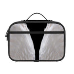White Angel Wings Print Portable Lunch Bag
