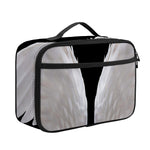 White Angel Wings Print Portable Lunch Bag